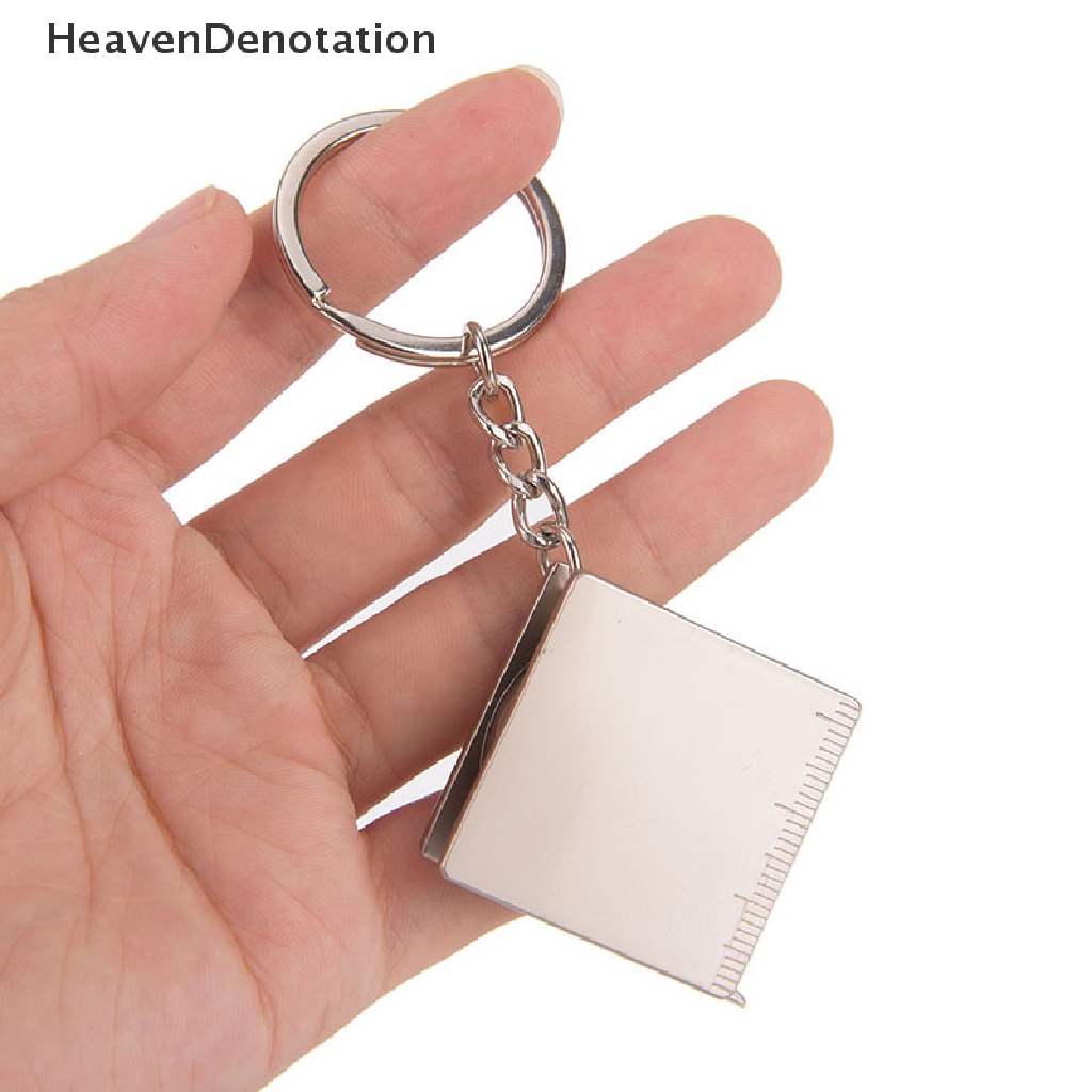 [HeavenDenotation] 1pc Mini practical tape measure keychain key chain ring keyring key fob holder