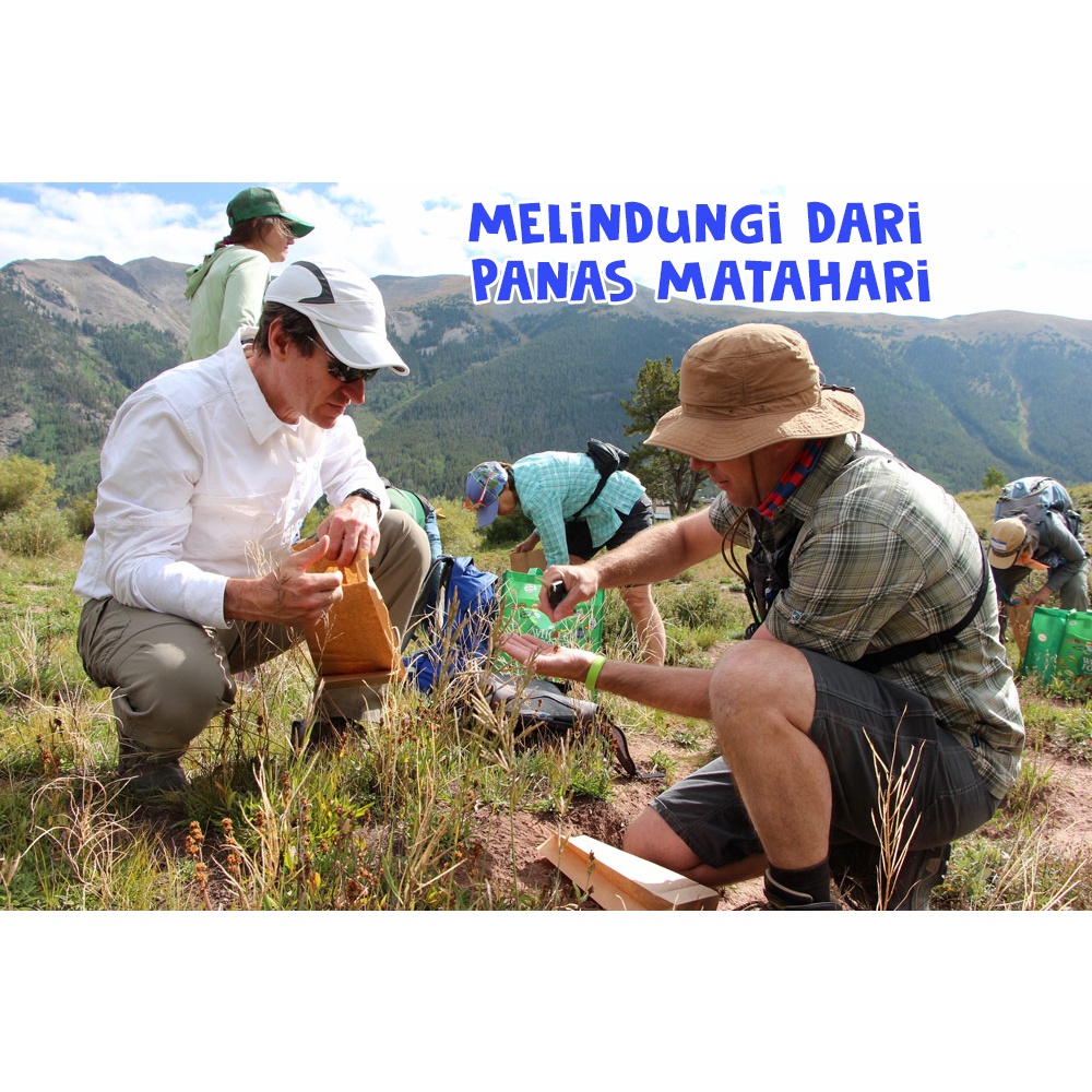 Grosir Topi Gunung Rimba Outdoor Hiking Hutan Camping Hat Tali Cream Army Outbound Lapangan Kemping Pria Wanita