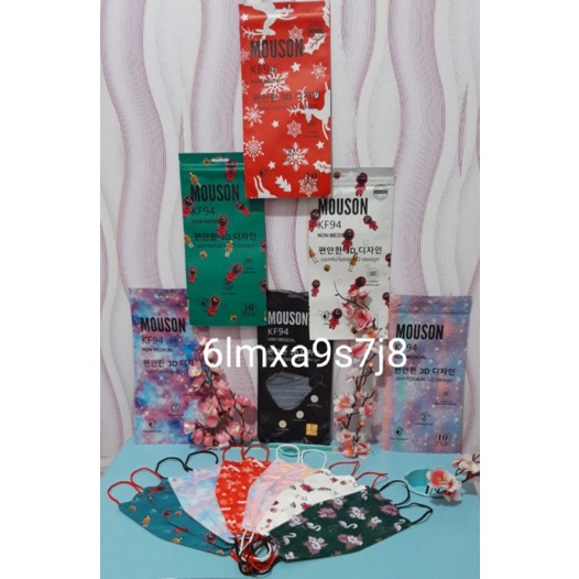 Masker KF94 Mouson Motif