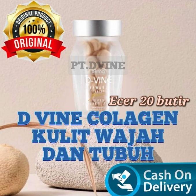 D-VINE iBling by Wellous Collagen Candy Original Eceran 20 butir.