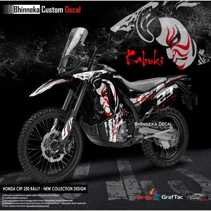 DECAL STICKER CRF 250 RALLY KABUKI