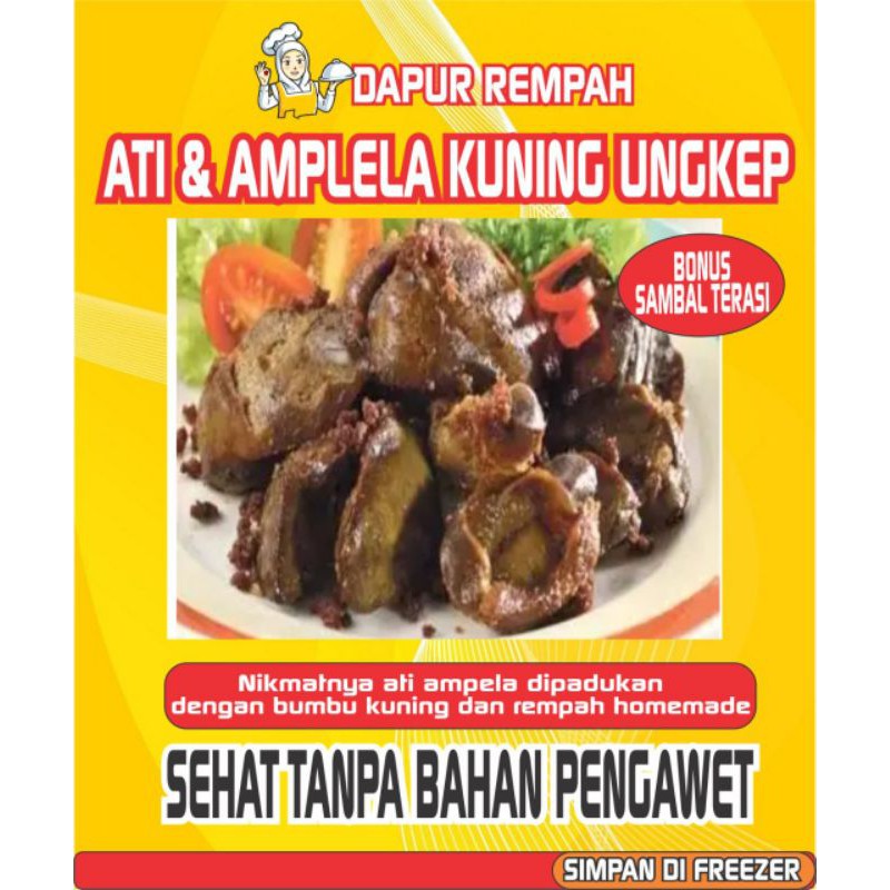 

Hati Ampela Ayam Segar Bumbu Kuning dan Sambal Terasi