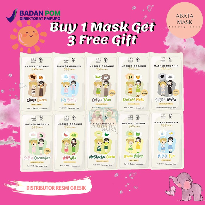 [BELI 1 FREE 1 SPATULA] Masker Aconeskin X Youra PLATINUM MASK (DIST.RESMI)