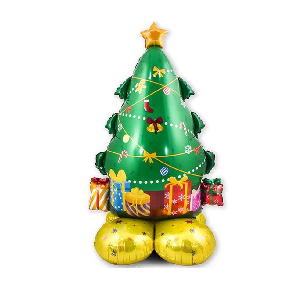 [Elegan] Standing Balon Tiup 1pcs Giant Balloon Mainan Anak Kartun Christmas Series Santa Balloons