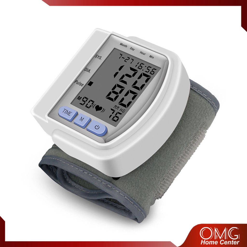 TENSIMETER DIGITAL PERGELANGAN TANGAN Pengukur Tekanan Tensi Darah LCD Display Portable Blood Pressure Monitor Elektrik