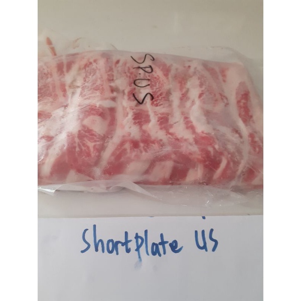 Daging sapi slice/ shortplate/ us beef slice 500 gr bandung