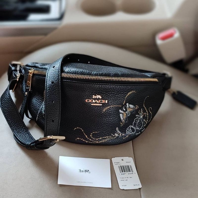 Coach Waist Bag F76661 Preloved Tas Pinggang Wanita Authentic