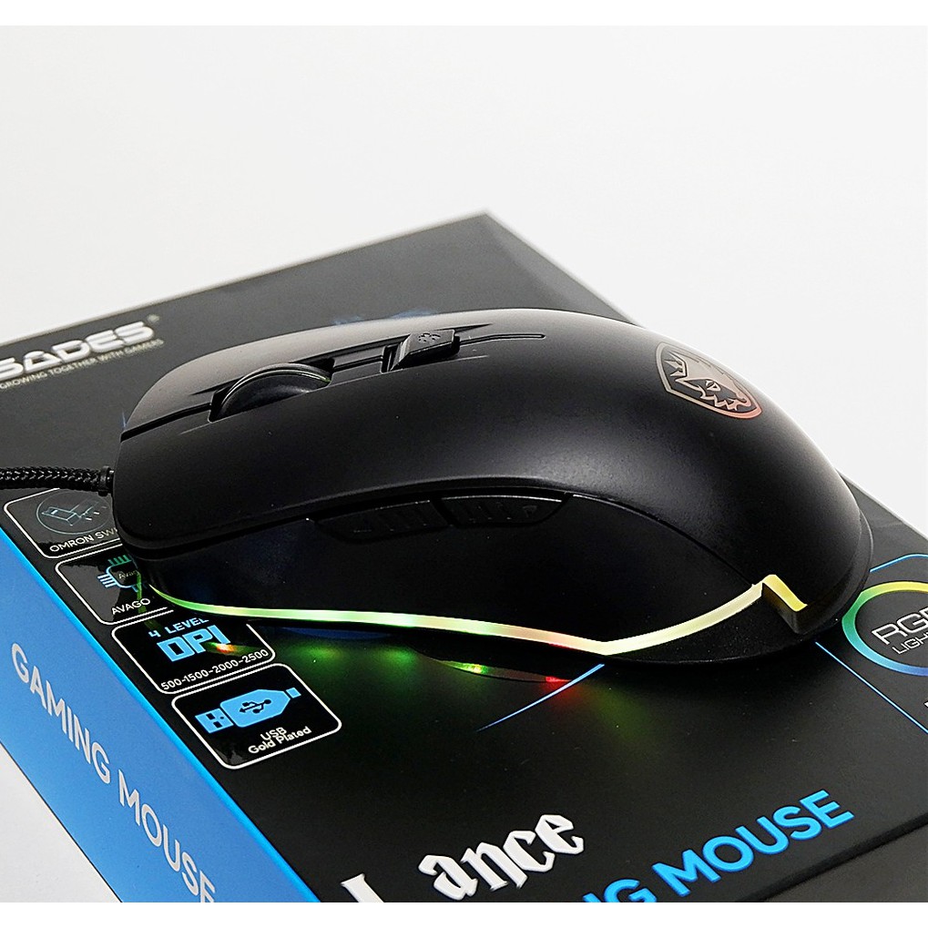 Sades Lance RGB Gaming Mouse