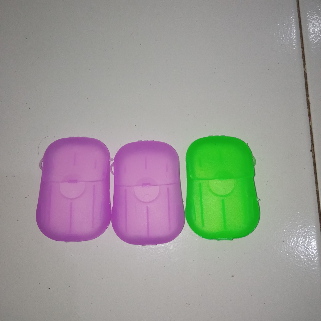Sabun Kertas Cuci Tangan Praktis Travelling Paper Hand Soap Kebersihan