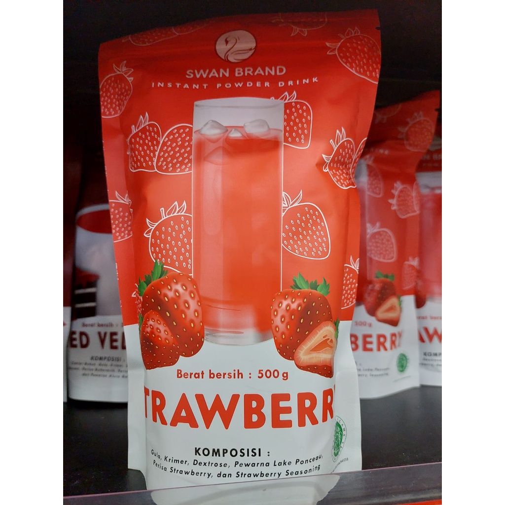 

[oddsolshop] pekanbaru/Swan Brand Strawberry 500GR Bubuk Minum Stroberi Minuman Serbuk Instan Drink