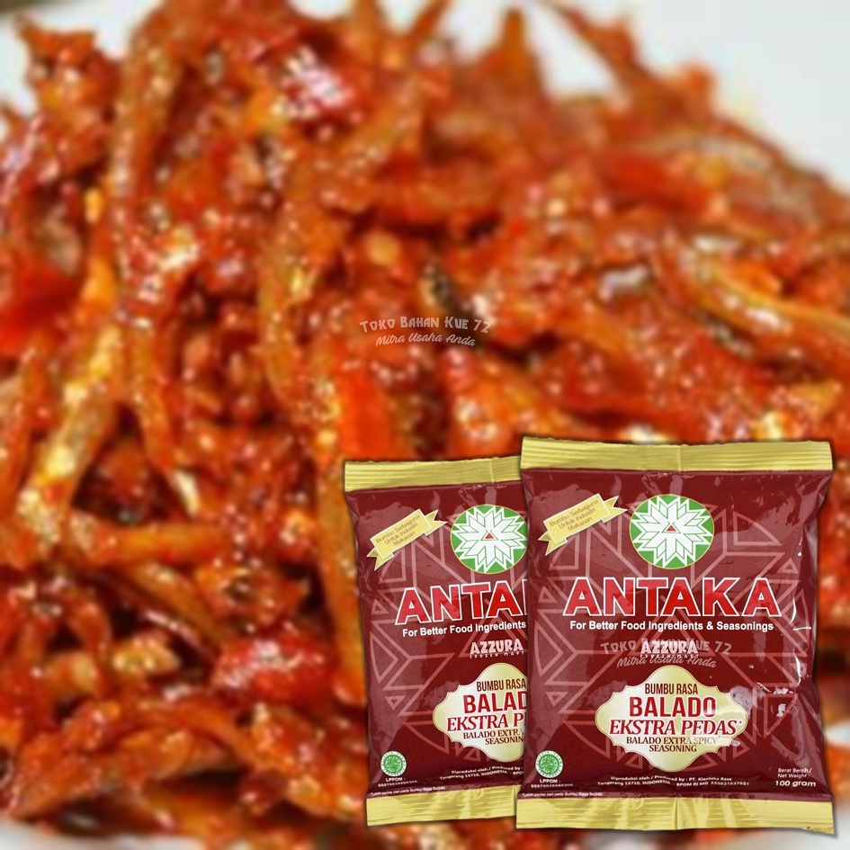 

Antaka Balado Extra Pedas 100gr Bumbu Tabur Rasa Balado Extra Spicy Seasoning