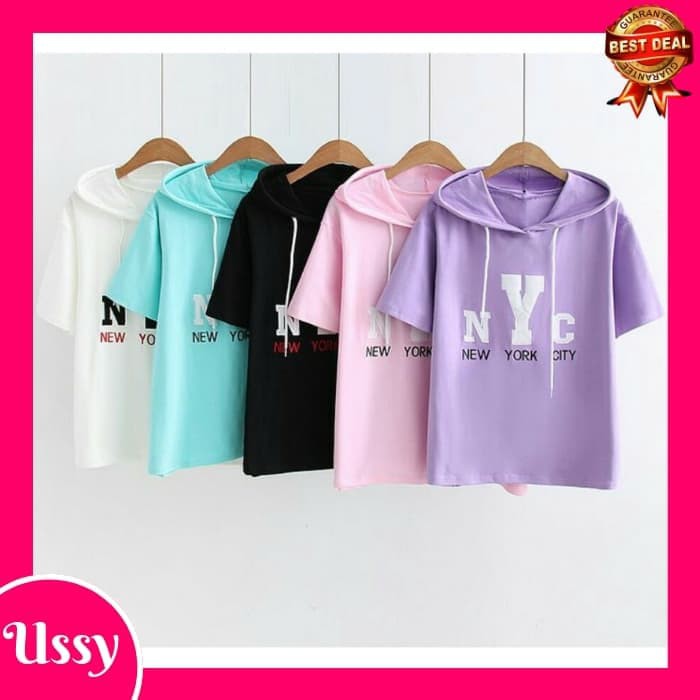 Hoodie Wanita Lengan Pendek 119