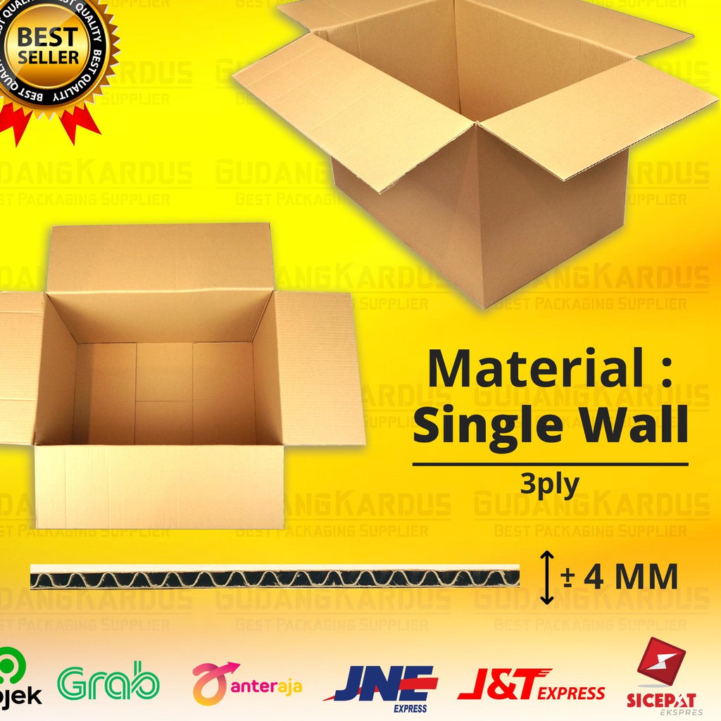 

[PREMIUM] KARDUS KARTON BOX POLOS JUMBO BESAR UKURAN 60x40x40 CM