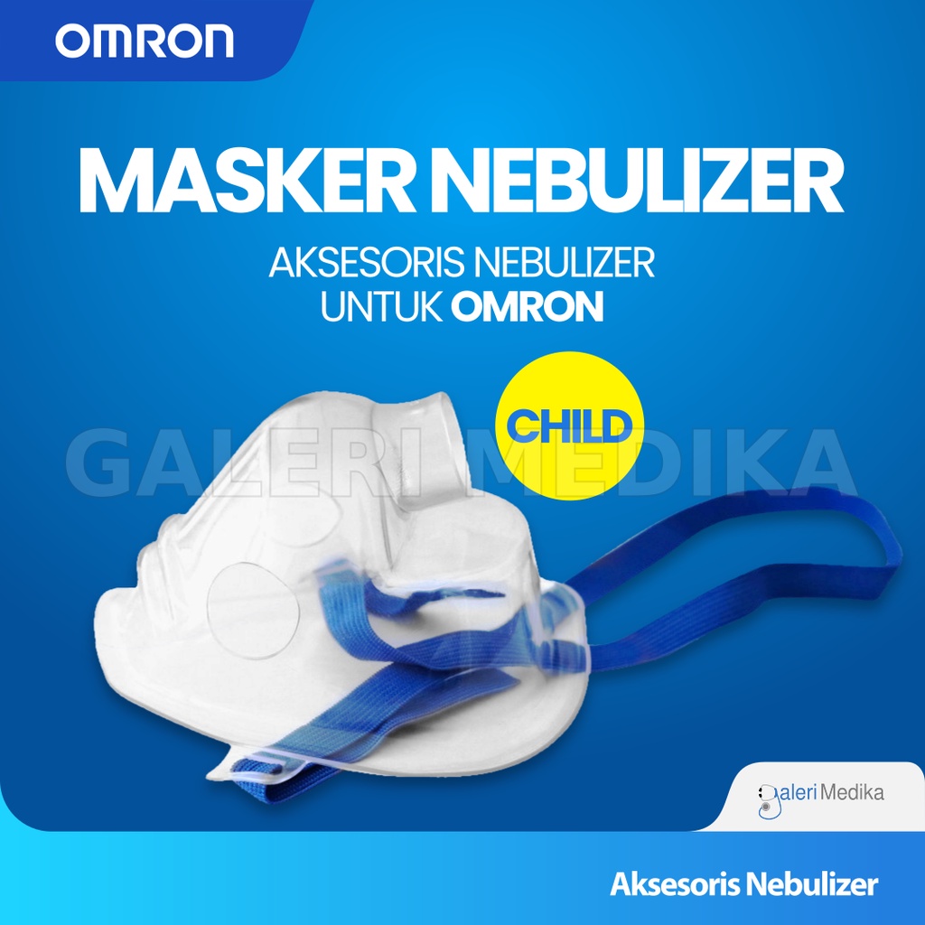 Masker Nebulizer Omron - Masker Dewasa / Masker Anak / Masker Bayi