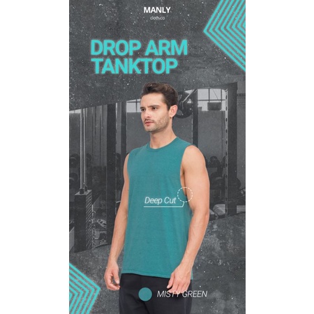 MANLY Kaos Singlet Gym Tank Top Sleeveless