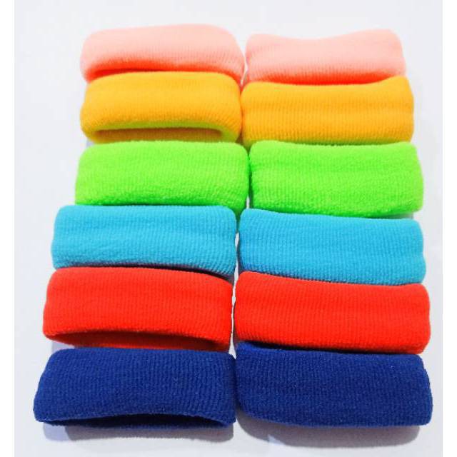 grosir  Ikat rambut polos murmer isi 12 pcs.