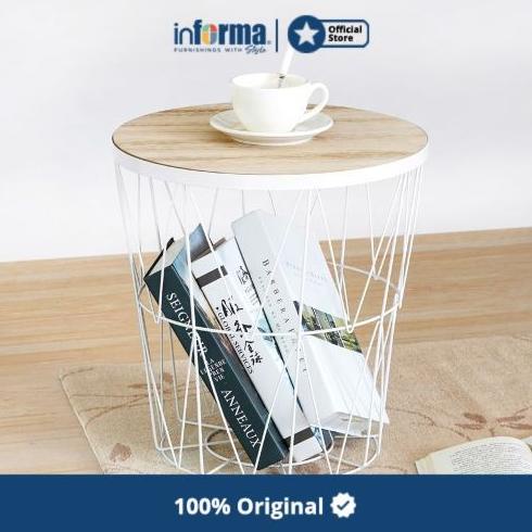 INFORMA - TOPAZ STORAGE TABLE WHITE