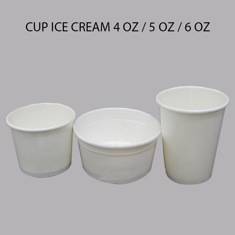 

ICE CREAM CUP 4/5/6 OZ IRP(Tutup Dijual Terpisah)