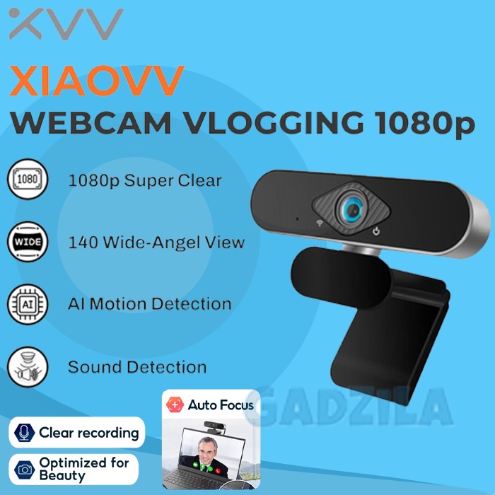 Xiaovv XVV 1080P USB Webcam Camera Full HD 1080p IP Camera Webcast Live Murah USB Camera Web Camera Microphone Laptop Komputer USB Plug Web Cam