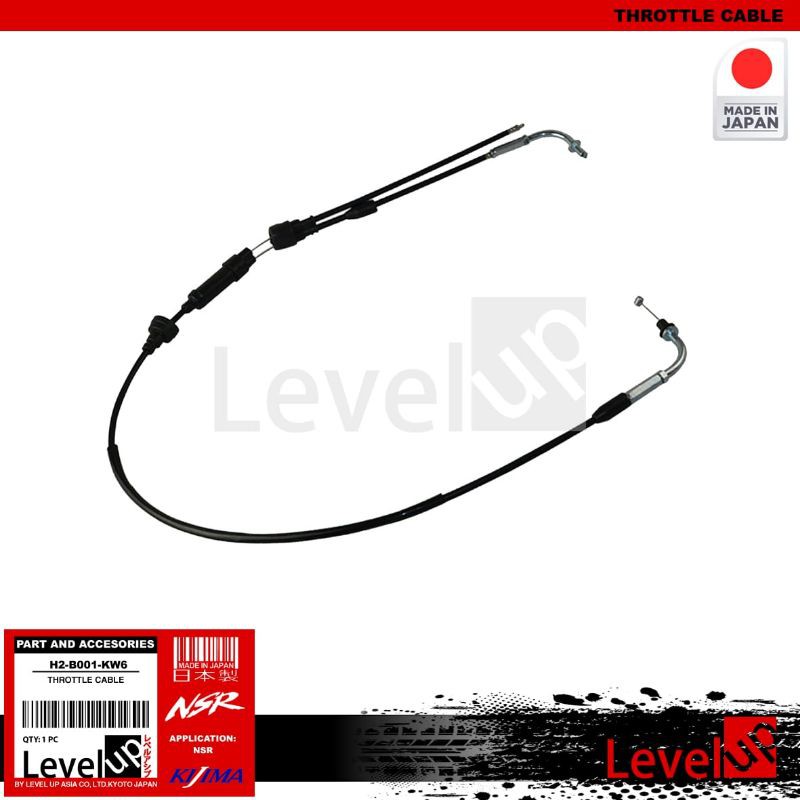 Level Up Throttle Cable NSR150 - Kabel Gas NSR - Tali Gas NSR