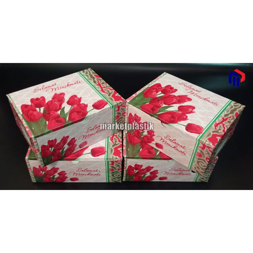 

Box kue/kotak kue/dus snack/Box makanan/DUS MJA GS 20X20 @100PC