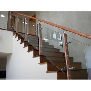 Railing Kaca Temperred Tangga Balkon Kaca Stainless | Shopee Indonesia