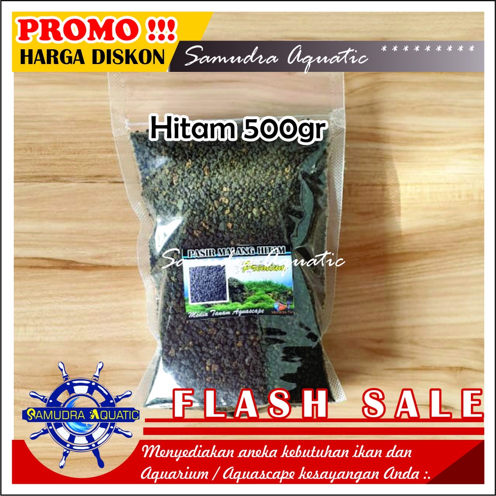 Pasir Hias MALANG HITAM 500gr, Pasir Hitam Malang Pasir Aquarium Aquascape KEMASAN PREMIUM