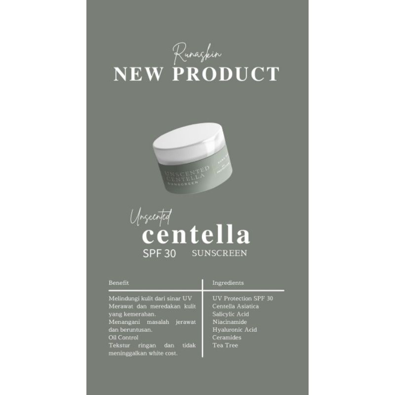 Centella Sunscreen By Runaskin