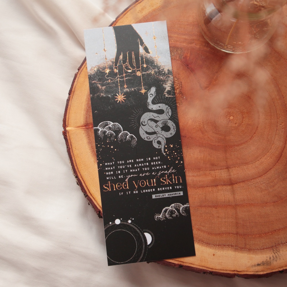 

Shed your skin - bookmark / postcard / print