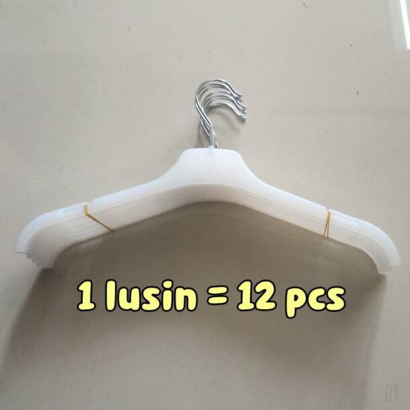 Hanger Plastik Anak Putih Susu Gantungan Baju Anak Hanger Plastik Murah Tebal