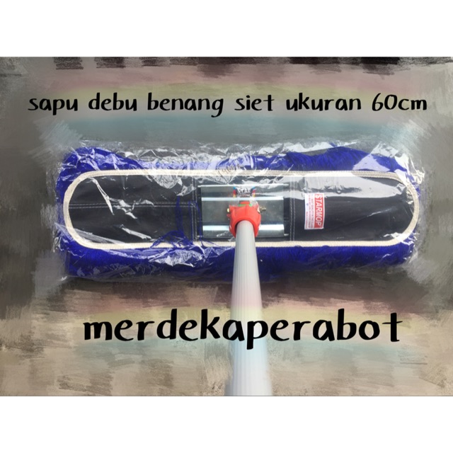 Sapu debu/lobby duster/sapu lobi benang siet starmop ukuran 60cm
