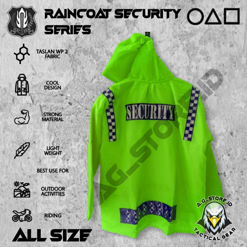 JAS HUJAN SECURITY/Jas Hujan Setelan Baju dan Celana