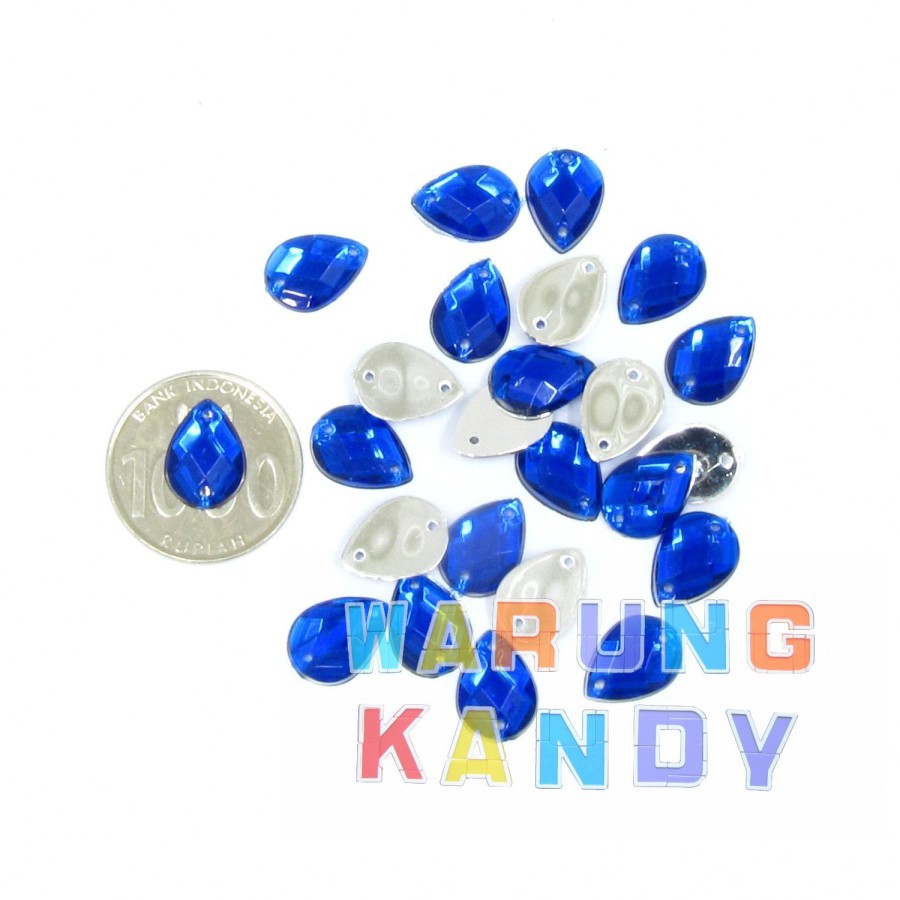 Diamon Akrilik Tetes 10x14 Biru Benhur PAK  1000pc