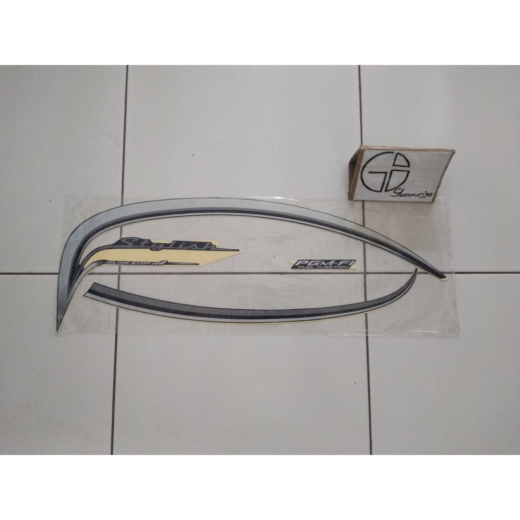 Striping Lis Honda Scoopy Stylist 2015 2016 Biru Original