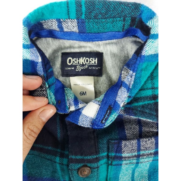 KEMEJA BODYSUIT FLANEL BOYS OSHKOSH LENGAN PANJANG/BAJU ANAK/PAKAIAN ANAK LAKI