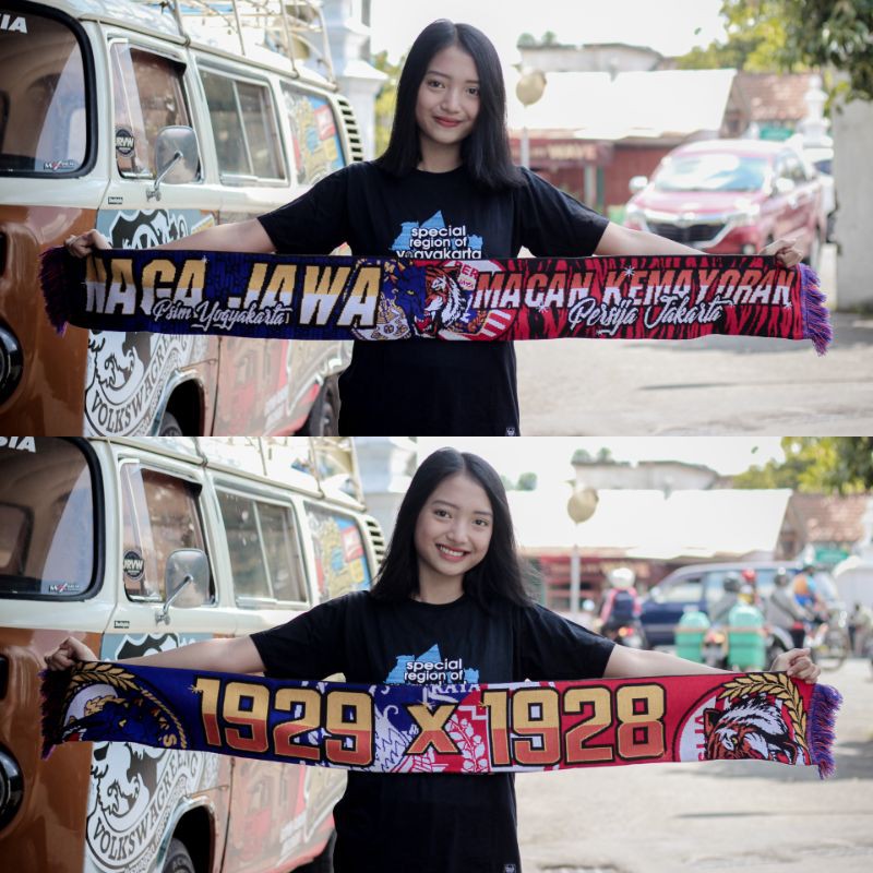 Scarf Syal Rajut 14 Get Spesial PSIM Yogyakarta - Persija Jakarta