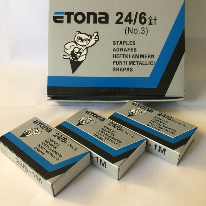 

Isi stapler / Isi hekter / isi staples etona no 24/6 (no 3)