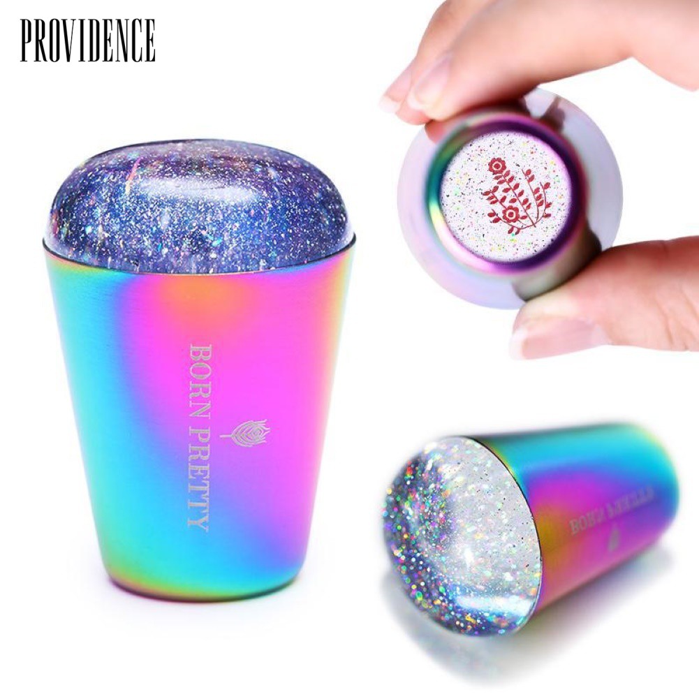 Providence BORN PRETTY Transparent Holo Handle Silicone Nail Stamper Manicure Stamping Tool