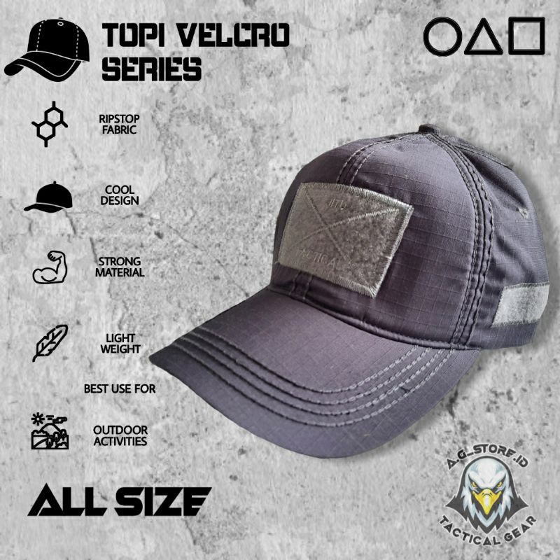 Topi Tactical - Topi Tactikal - Topi Velcro - Topi Army - Topi Baseball