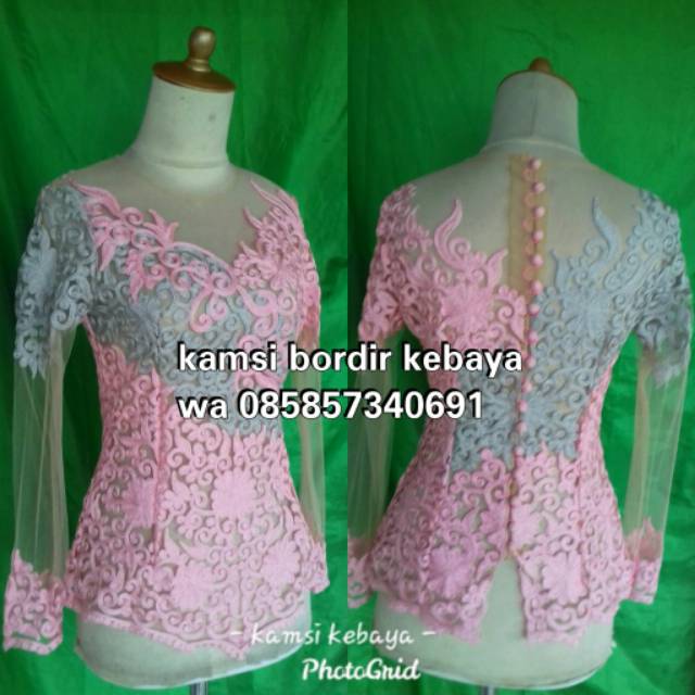 Kebaya bordir stik premium