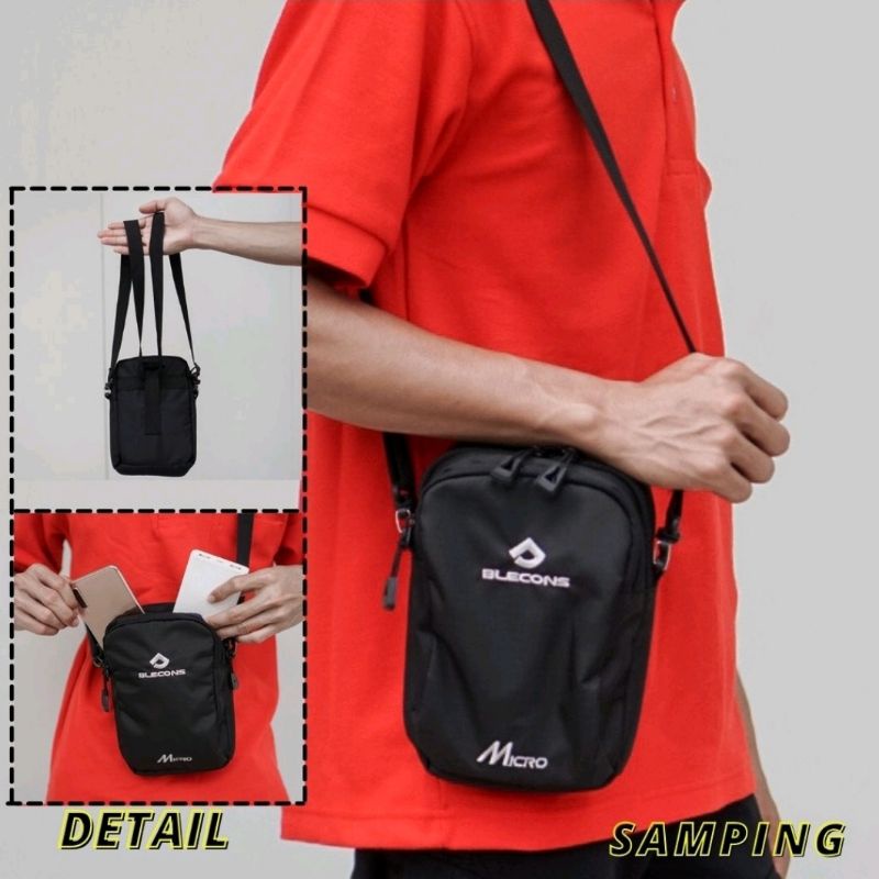 Tas Selempang Slimbag Mini Travel Pouch Blecons Series Macro Slingbag - Tas sandang Blecons