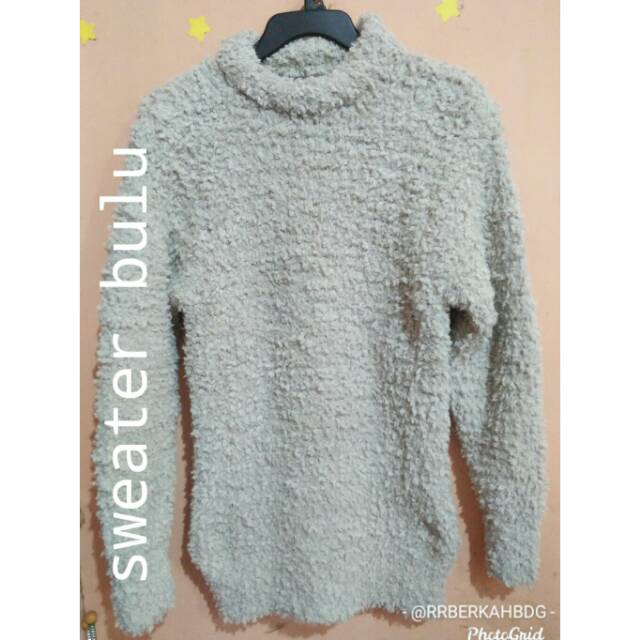 Sweater Bulu Super Tebal