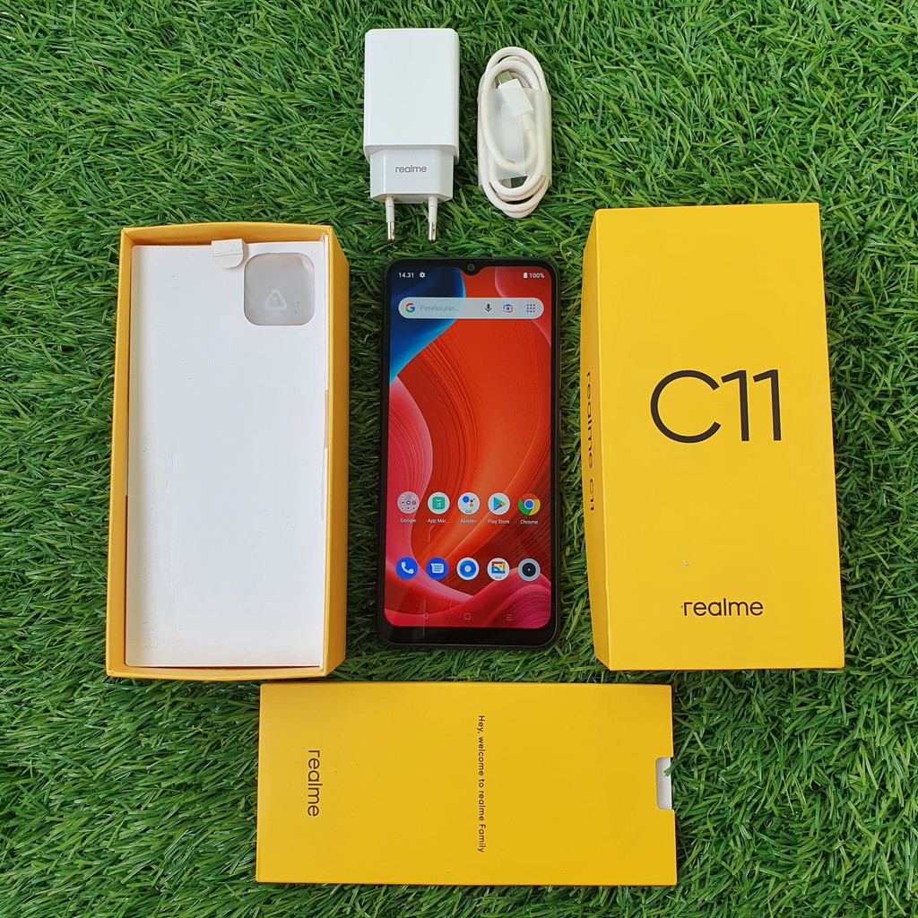 REALME C11 SECOND 2/32 & 3/32 & 4/64 GB HP SECOND HANDPHONE SECOND HP SEKEN HP BEKAS HP MURAH