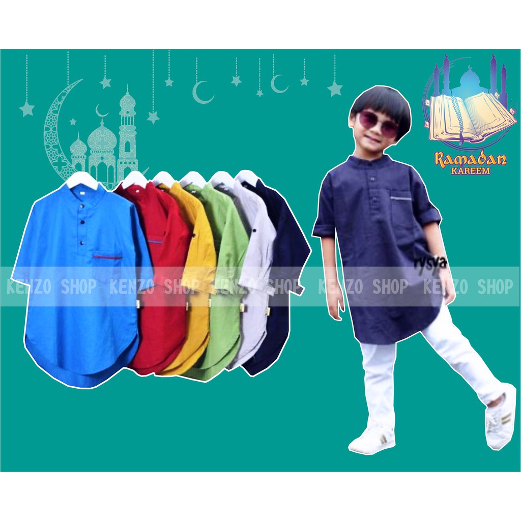 BAJU KOKO KURTA ANAK USIA 1 - 10 TAHUN  PREMIUM