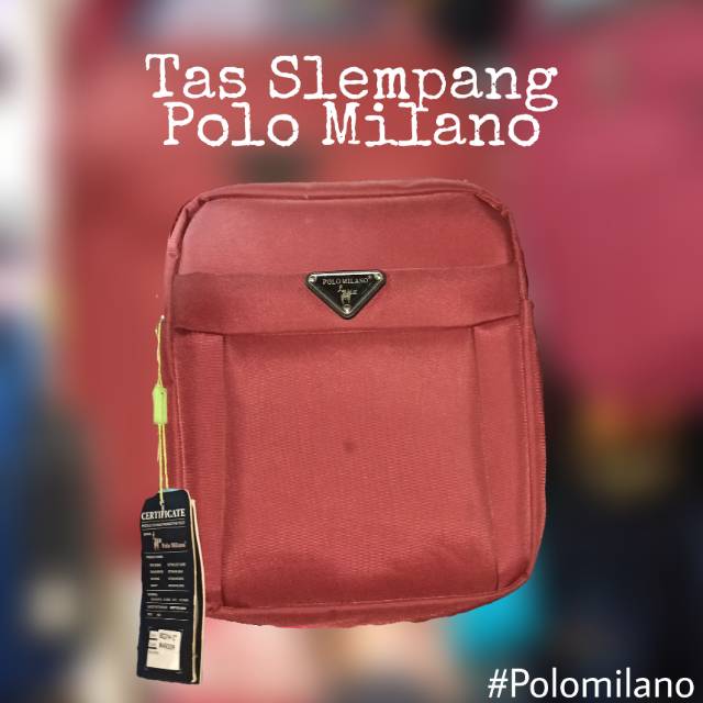 TAS Pria POLO MILANO Slempang