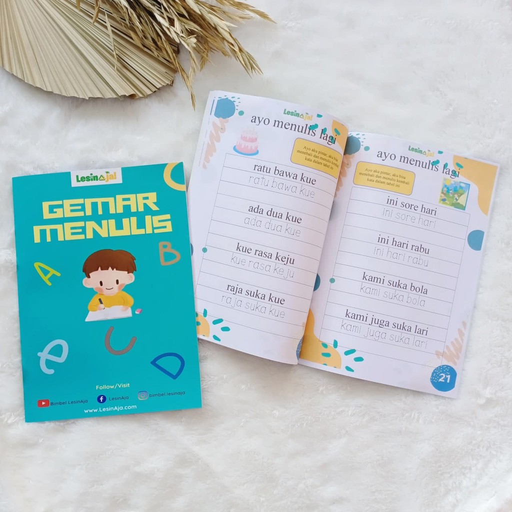 Buku Belajar Belajar Menulis Untuk Anak TK A/B (Gemar Menulis)