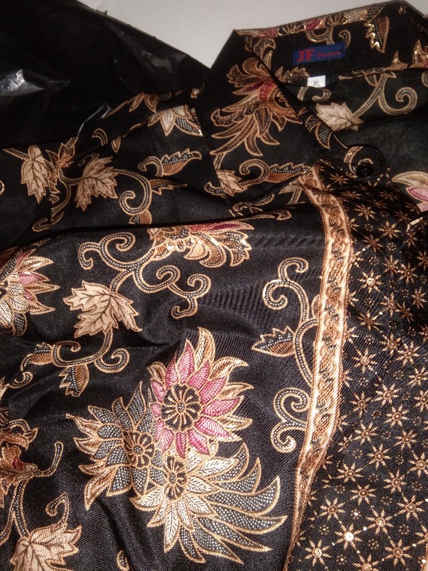 Daliyu Kemeja Batik Formal Pria Lengan Panjang Couple / M L Xl Xxl