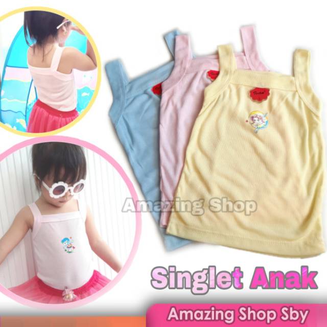 Kaos Dalam Anak Singlet Anak Enji Sablon Amazing Shop