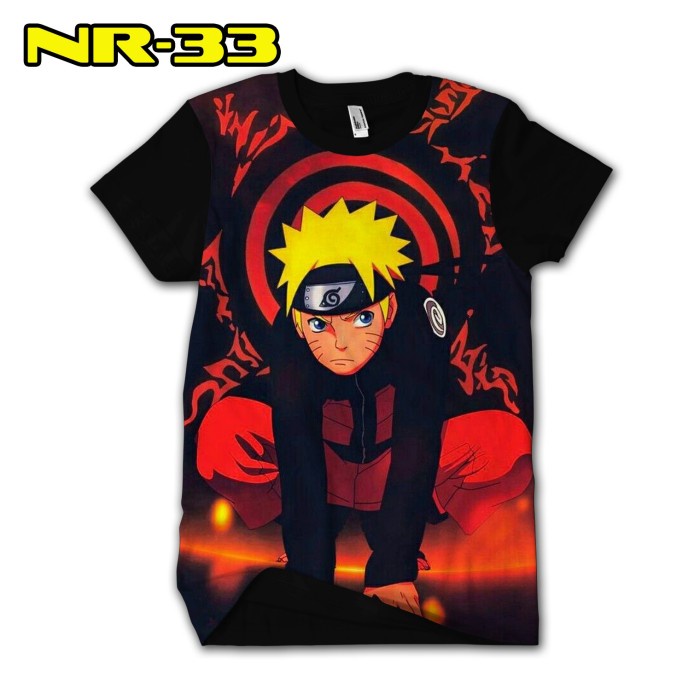 Kaos Naruto Boruto kaos Print atasan 3D seri Anime kekinian