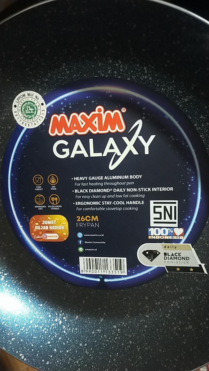 Maxim Galaxy Fry Pan Teflon ( Size 12cm - 26cm )